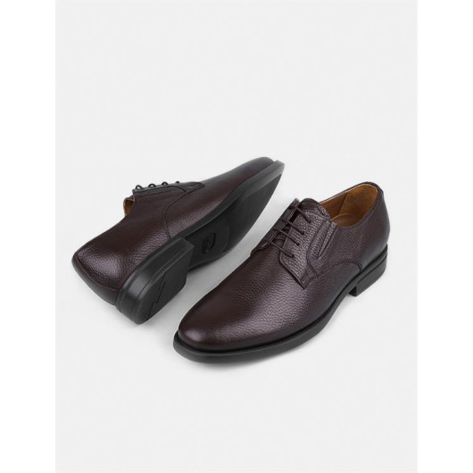 Genuine Leather Brown Eva Sole Men's Casual Shoes