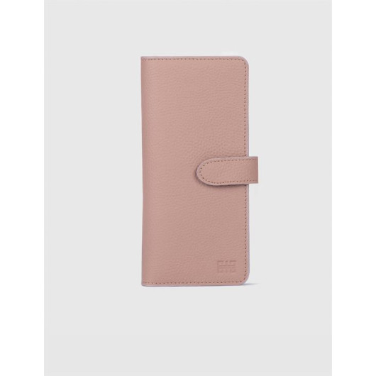 Genuine Leather Pink Women's Wallet