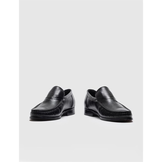 Genuine Leather Black Men's Casual Shoes