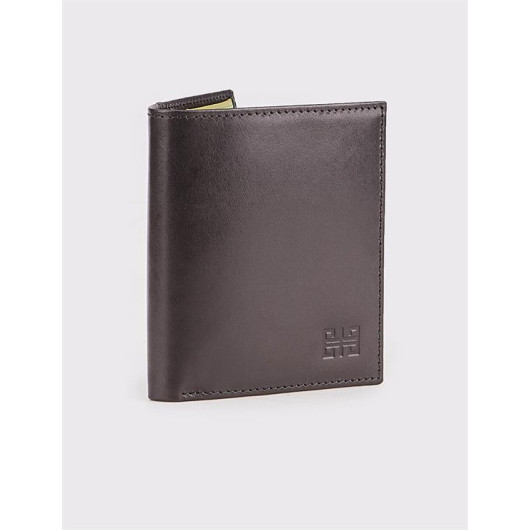 Genuine Leather Black Men's Card Holder Wallet