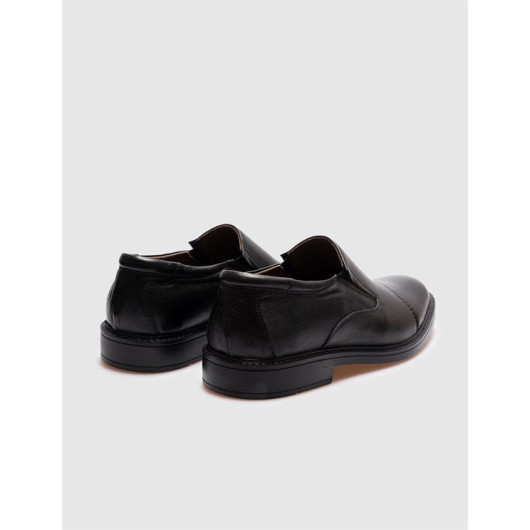 Genuine Leather Black Men's Classic Shoes