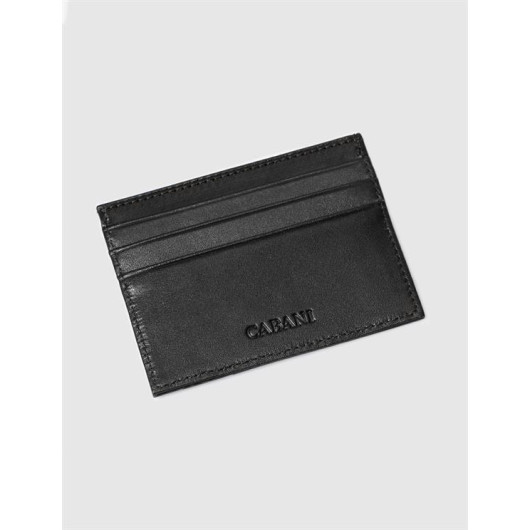 Genuine Leather Black Card Holder