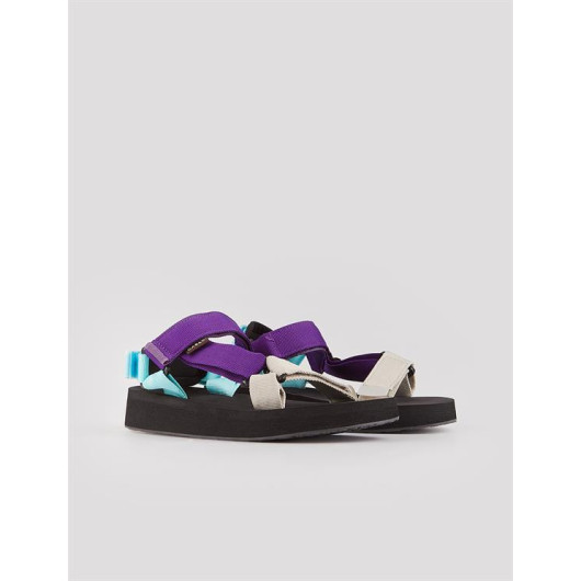 Purple Women's Flat Sandals
