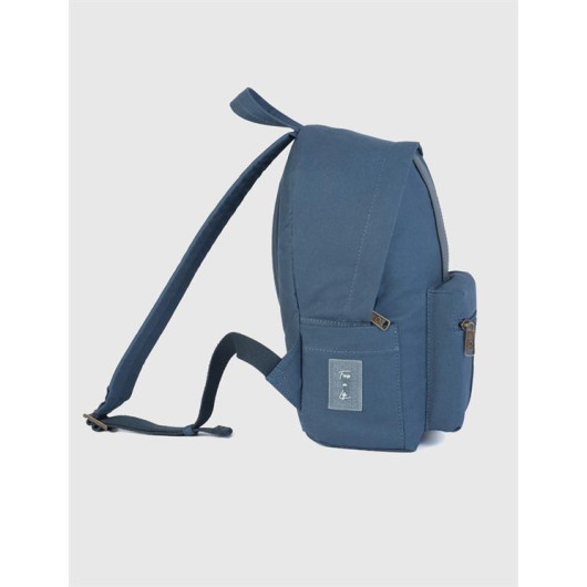 Blue Mini Men's Backpack With Nors Emblem