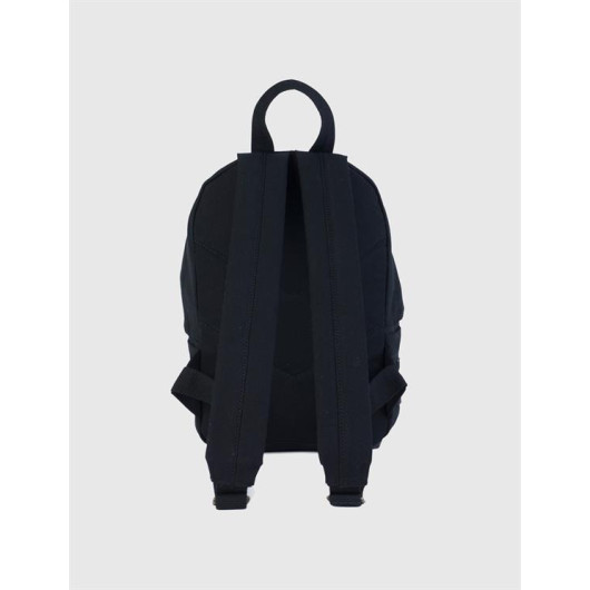 Mini Black Backpack With Storage Pocket