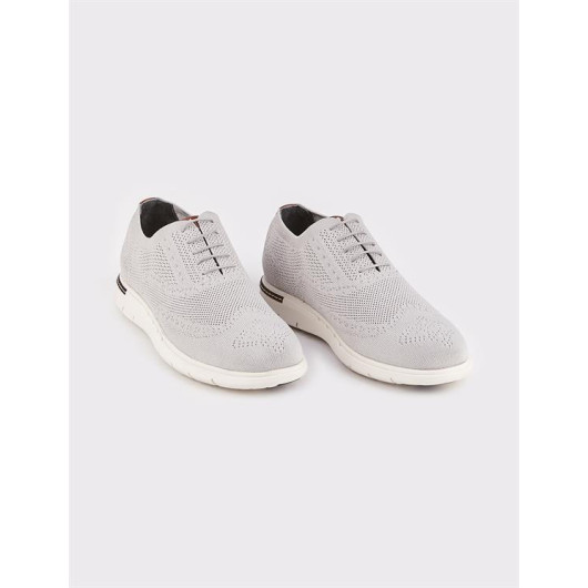 Knitwear Gray Eva Sole Lace-Up Men's Casual Shoes