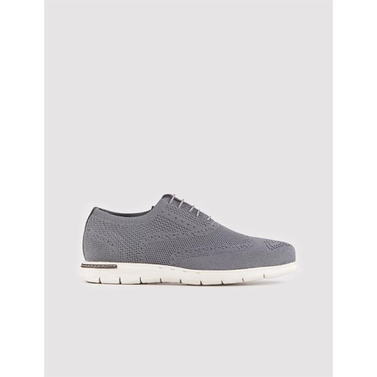 Knitwear Gray Casual Men's Casual Shoes