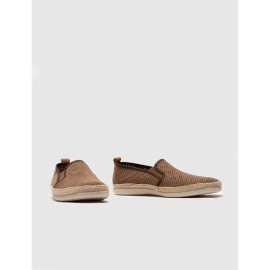 Mink Straw Detailed Men's Casual Shoes