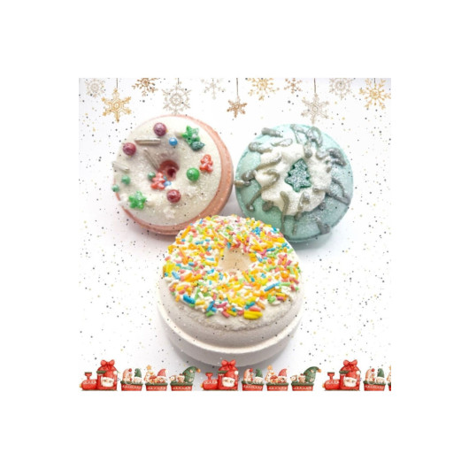 Gift Set 3X170 Gr Donut Foaming Bath Ball