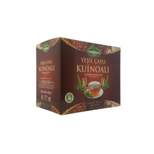 Green Tea Quinoa Mixed Herbal Tea 30 Strained Bags