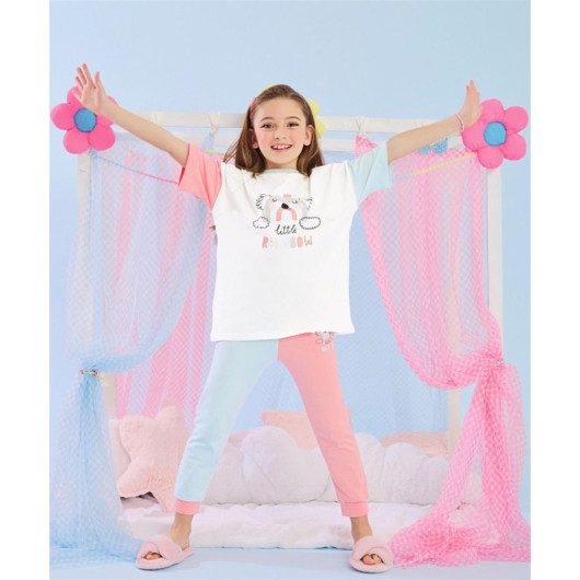 03-10 Years Old Girl Child Libowbi Half Sleeve Pajamas Set