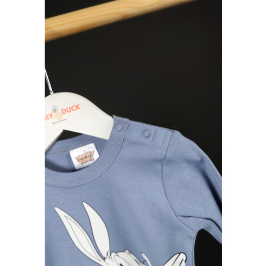 03 - 24 Months Baby Boy Bugs Bunny Double Long Sleeve Badi