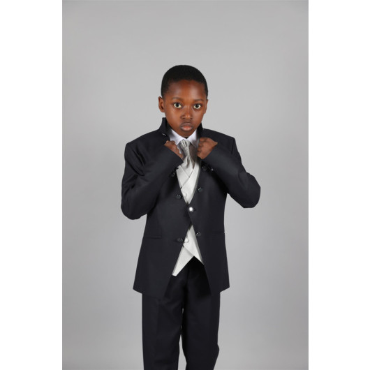 05 - 12 Age Boy Black Elegant Suit