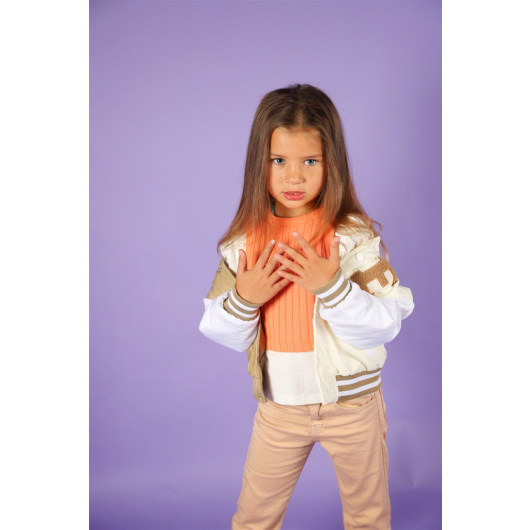 05-14 Years Girl Child Flared Trousers Shirt Sweater Suit