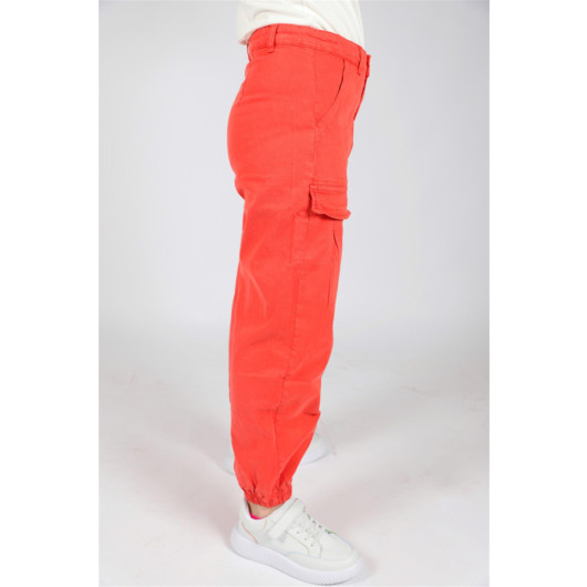 08-14 Girl's Palmira Coral Trousers