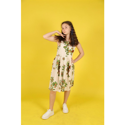 08-14 Years Old Girl Bellis Flower Dress