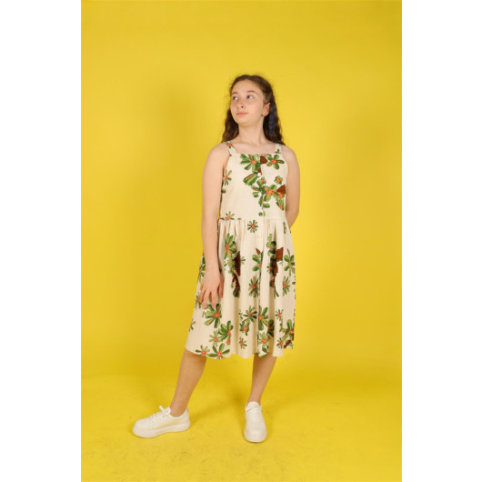 08-14 Years Old Girl Bellis Flower Dress