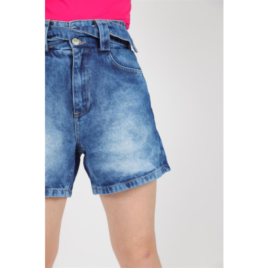 09-14 Years Old Girl's Denim Shorts