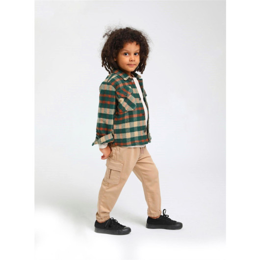 12 Months - 5 Years Baby Boy Mink Color Trousers