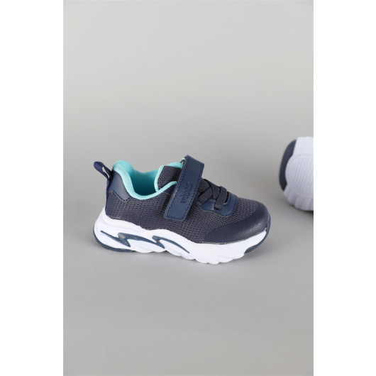 Number 22 - 35 Vicco Navy Blue Rover Lighted Sneakers