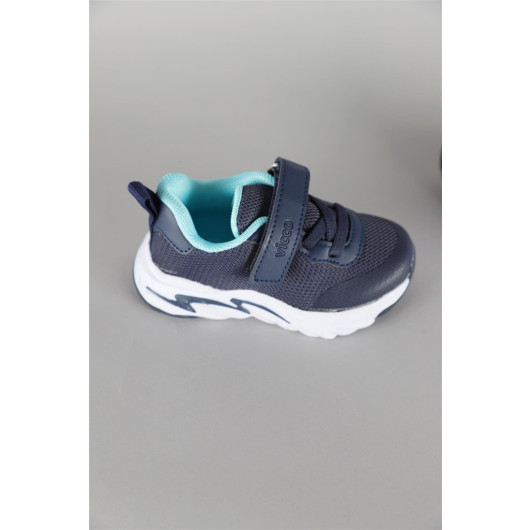 Number 22 - 35 Vicco Navy Blue Rover Lighted Sneakers