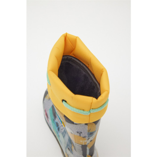 Size 26-30 Unisex Magic Yellow Waterproof Luminous Boots