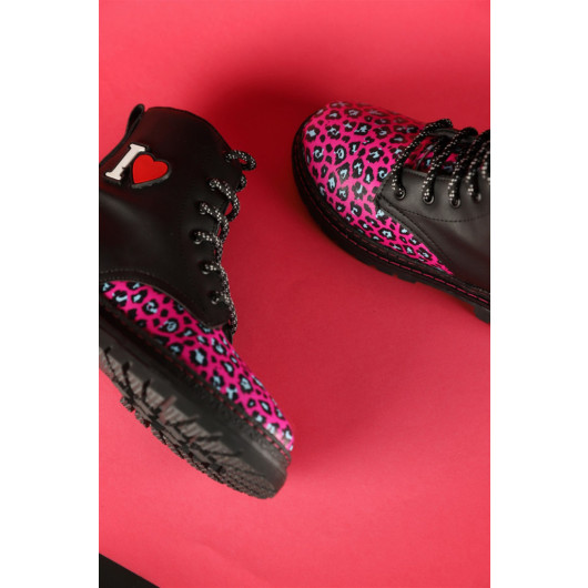 Size 31-35 Dudino Girls Black Max Leo Boots