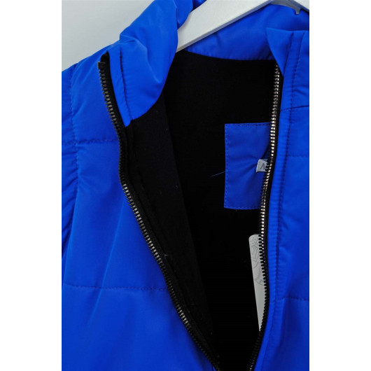 Boy's Zippered Blue Vest