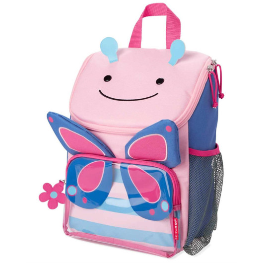 حقيبة ظهر مدرسية بناتي بنمط الفراشة