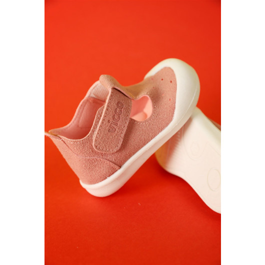Vicco Loro Baby Girl Powder First Step Shoes