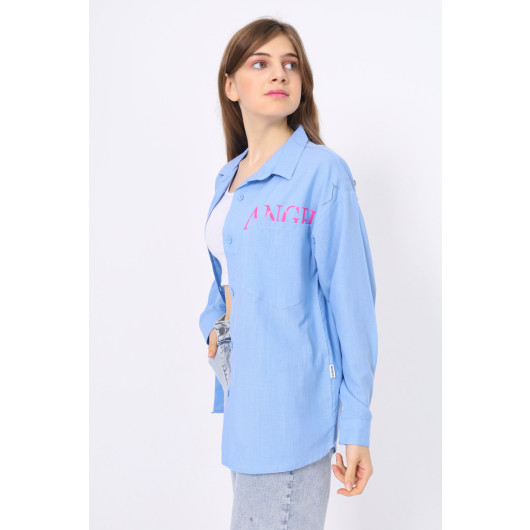 Girls Angel Printed Shirt 9-14 Ages