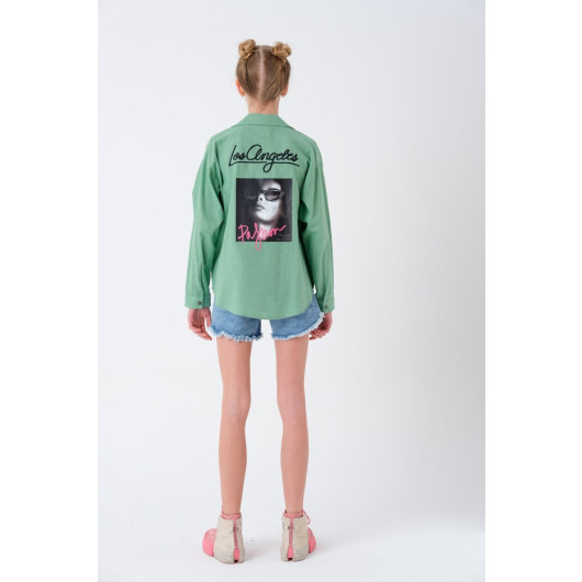 Girls' Digital Printed Shirt 7-15 Years