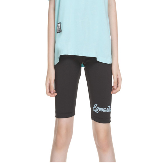 Girl's Gymnastics Written Scuba Tights