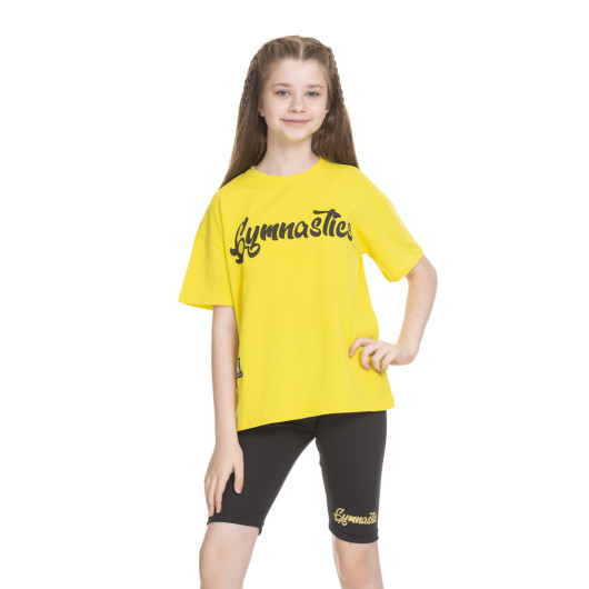 Girl's Gymnastics Written Scuba Tights