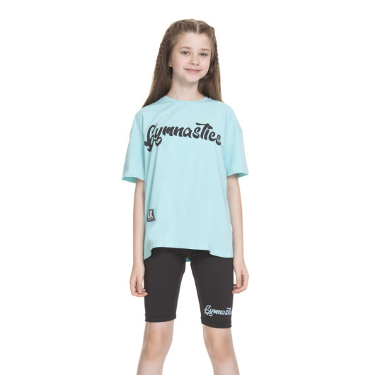 Girl's Gymnastics Written Scuba Tights