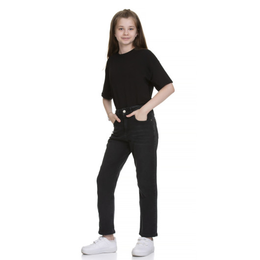 Girls' School Style Jeans Jeans 9-15 Ages