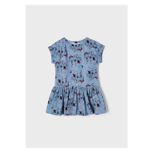 Girls' Dress Decorated With Girls' Drawing