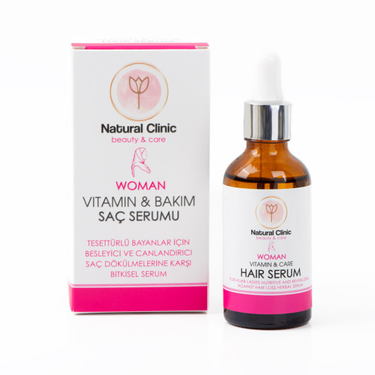 Natural Clinic Nourishing Hair Serum With Extra Vitamins For Women 50 Ml