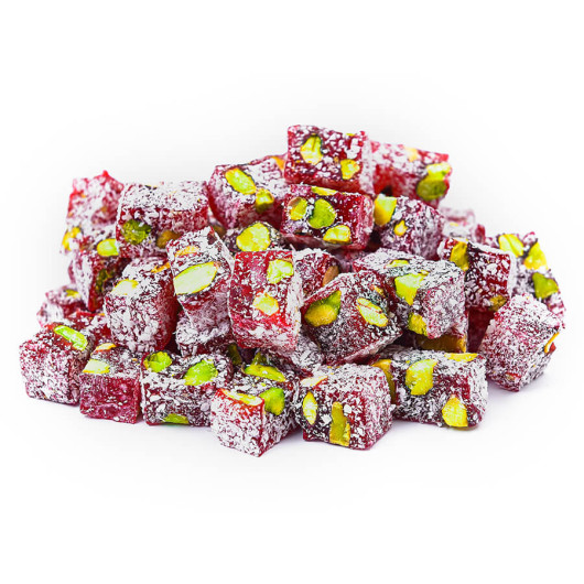 Double Roasted Turkish Delight With Pomegranate 250 Gr