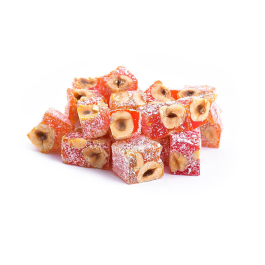 Turkish Delight With Orange And Hazelnut 500 Gr