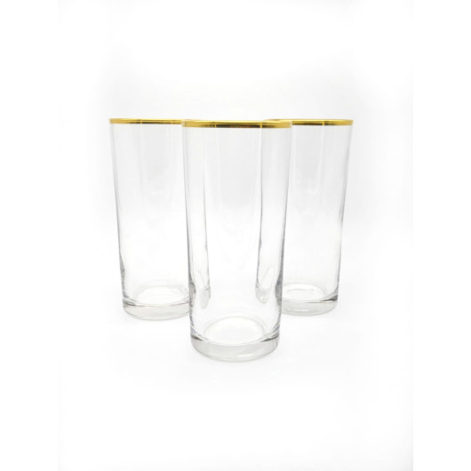 6 Gold Gilded Raki Glasses