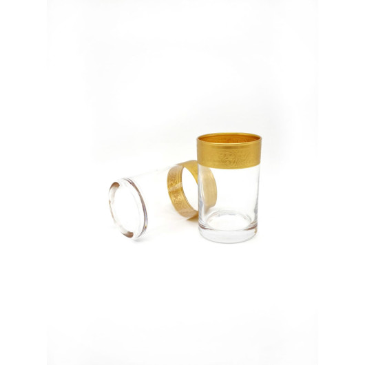 6 Pcs Decorative Coffee Side Water Glass