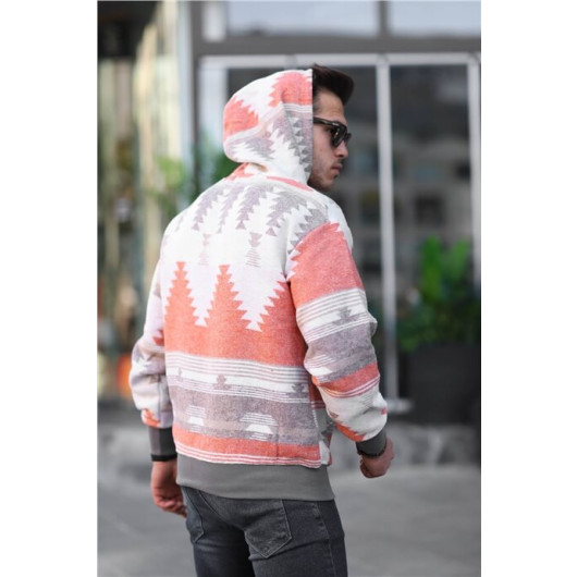 Ethnic Pattern Oversize Sweatshirt - Hoodie