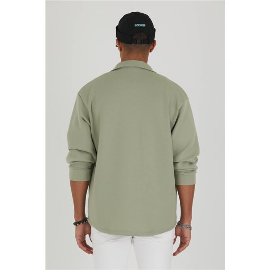 Men's Seasonal Oversize Shirt Green