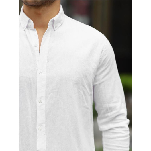 Washed Sile Cloth Shirt - White