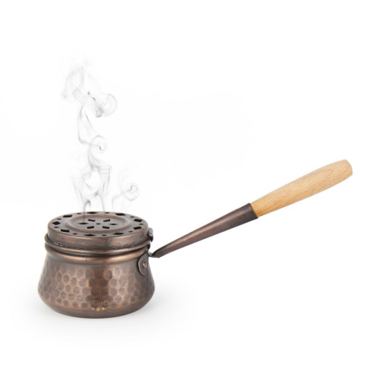 Hammered Copper Incense Dispenser Bowl