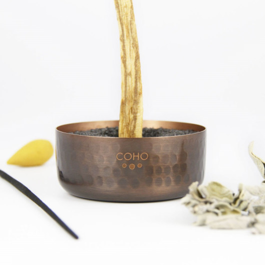 Coho Antique Meditation Copper Sand Incense Burner
