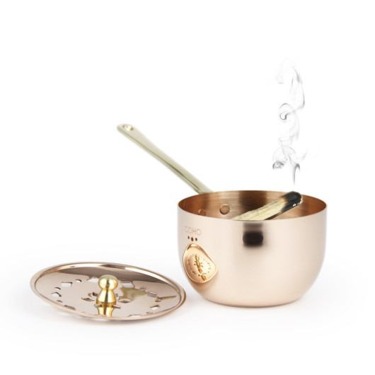 Coho Artisan Copper Incense Dispenser Bowl