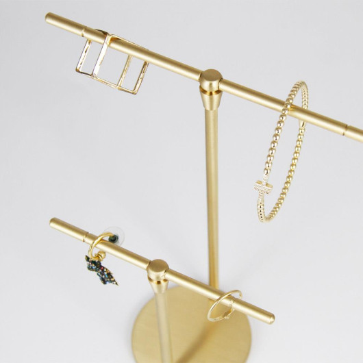 Handmade Brass Double Jewelry Necklace Hanger
