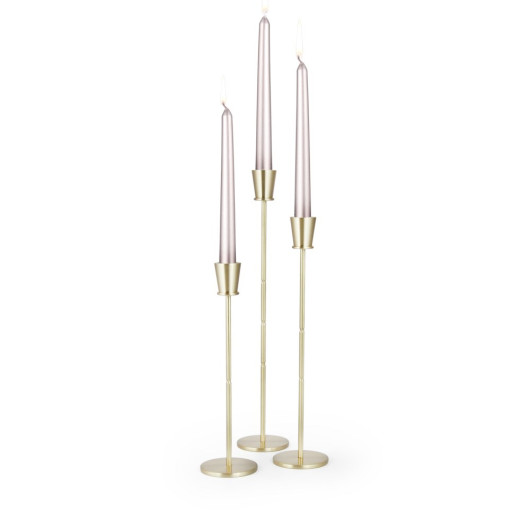 Special Tall Solid Brass Candlestick Set Of 2 - 28&34 Cm